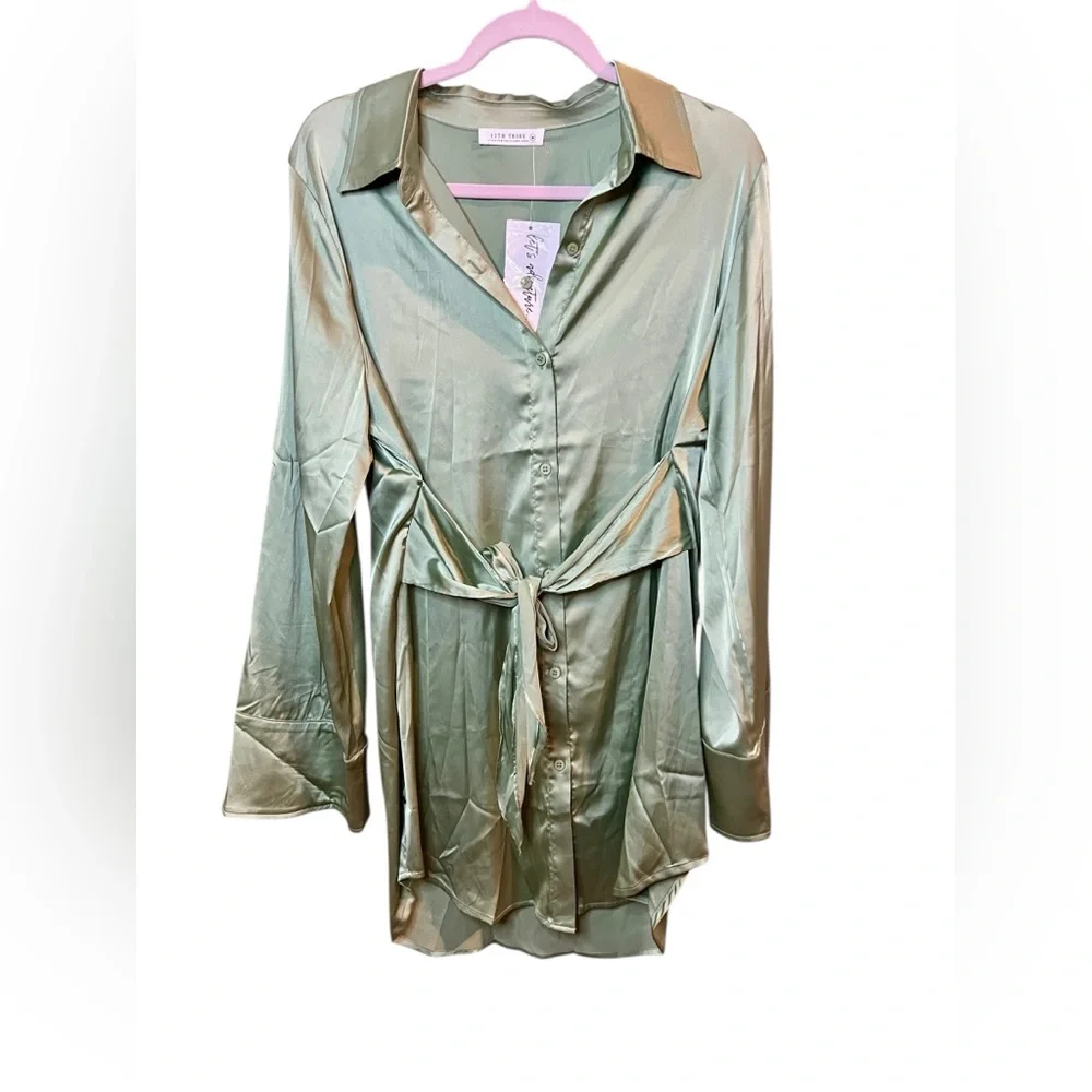 12TH TRIBE • NWT Button Down Dress - Picture 2 of 5
